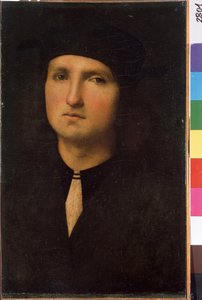 Portrét mladého muže (Portrét mladého muže). Obraz Pietro di Cristoforo Vannucci dit Pietro Perugino (Le Perugin od Pietro Perugino