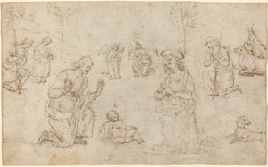 Klanění pastýřů od Pietro Perugino