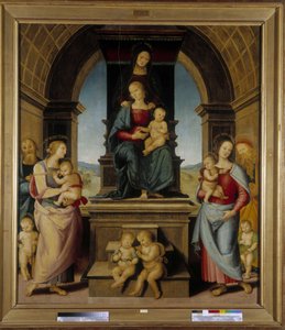 Rodina svaté Anny od Pietro Perugino