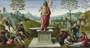 Vzkříšení, 1496-1500 od Pietro Perugino