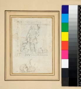 Cippus M. Julia Victora (tužka) od Pietro Santi Bartoli