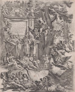 Alegorie na počest příchodu kardinála Franciottiho jako biskupa z Luccy, 1637. od Pietro Testa