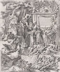 Alegorie na počest příchodu kardinála Franciottiho jako biskupa z Luccy, 1680-1700. od Pietro Testa
