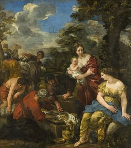Laban hledá své idoly (olej na plátně) od Pietro da Cortona