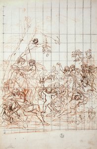 Studie pro fresku Zlatého věku od Pietro da Cortona