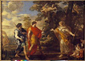 Venuše jako lovec se objevuje v malbě Enee od Pierra de Cortona (Pietro Berrettini dit Pietro da Cortona (1596-1669). 17. století ne. 1,27x1,76 m od Pietro da Cortona