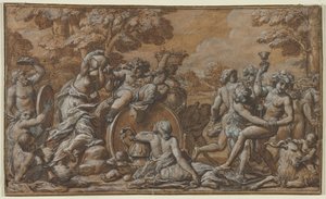 Bacchanal, 1600s. od Pietro da Cortona