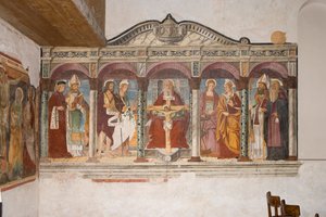 Kostel Saint Pietro and Paolo, Valvasone, Friuli, Itálie (freska) od Pietro da Vicenza