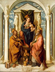 Madonna a dítě na trůnu od Pietro de Marascalchi