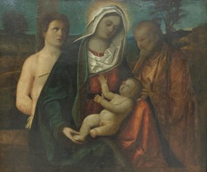 Svatá rodina se svatým Šebestiánem (obraz) od Pietro degli Ingannati
