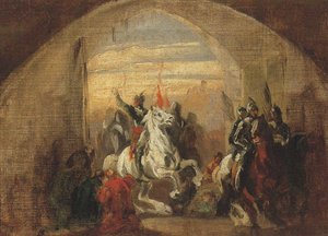 Boleslaw I. Chrobry vstupující dobyl Kyjev, ca. 1837