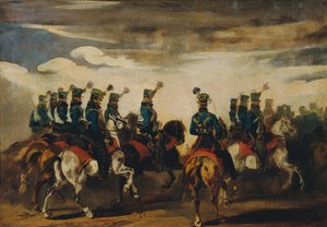 Rakouští modří husaři od Piotr von Michalowski