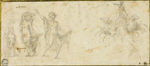 Skici po Antique: Bacchic Revels; Neptun ve svém voze