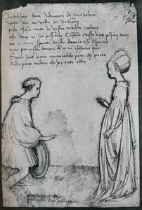 A Love Duet, c15. století, 1925 od Antonio Pisanello
