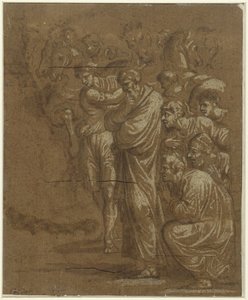 Klanění králů od Polidoro da Caravaggio (possibly)