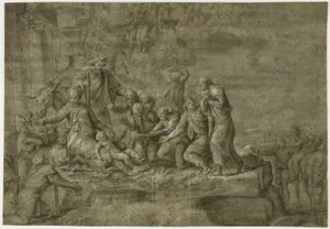 Klanění pastýřů od Polidoro da Caravaggio