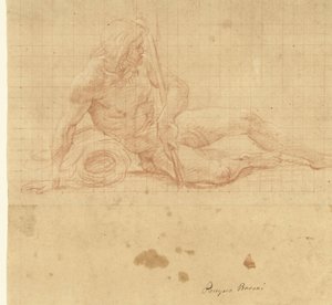 Ležící říční bůh od Pompeo Batoni