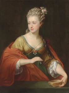 Portrét Alexandry Evtihievna Demidova 1724-1789 s Kleopatrou, počátek 70. let 18. století. od Pompeo Girolamo Batoni