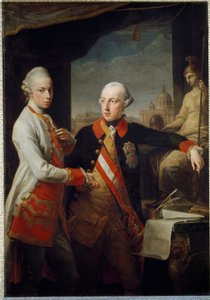 Portréty bratří Leopolda II. Habsbursko-Lotrinského, velkovévody toskánského a Josefa II. od Pompeo Girolamo Batoni