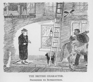Britský charakter, sklon k pověrčivosti (litho) od Pont