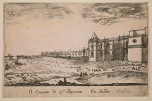 Klášter Jeronimos v okrese Belem, Portugalsko 1662 od Portuguese School