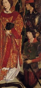 Svatý Vincent, patron Lisabonu a Henri Mořeplavec (1394-1460), zakladatel školy mořeplavců Detail. Malba portugalské školy 16. století. Národní muzeum starověkého umění, Lisabon. Lisabonské muzeum starověkého umění od Portuguese School