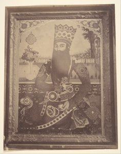 [Fath-Ali Shah, Obraz, který kdysi patřil Hmah [] Saula, strýc krále.], 40.–60. léta 19. století. od Possibly by Luigi Pesce.