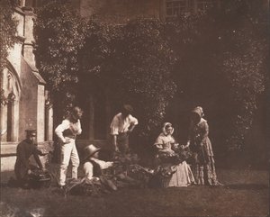 Prodejci ovoce, ca. 1845. od Possibly by William Henry Fox Talbot.