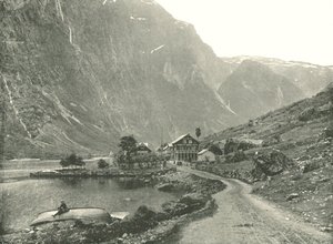 Telefonní stanice a hotely, Gudvangen, Norsko, 1895.