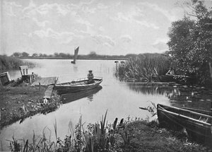 Wroxham Broad, Norfolk, c1896 od Poulton and Co
