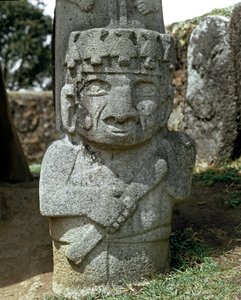 Megalitická socha válečníka od Pre Columbian Pre Columbian