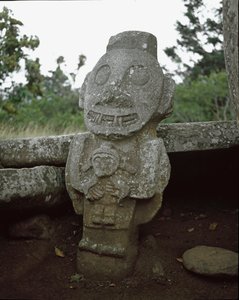 Megalitická socha bohyně plodnosti od Pre Columbian Pre Columbian