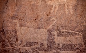 Petroglyfy, Národní historický park kultury Chaco, 2014 (foto) od Precolombian Precolombian