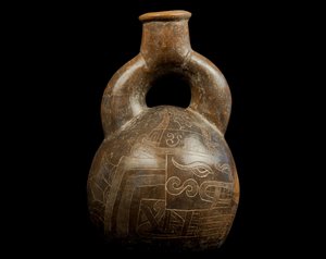 Váza s uchem / Kultura Chavin (terakota) od Precolombian Precolombian