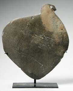 Paletka s ptačí hlavou, možná perlička, období Naqada II, cca 3500-3100 př.nl (zelená břidlice) od Predynastic Period Egyptian