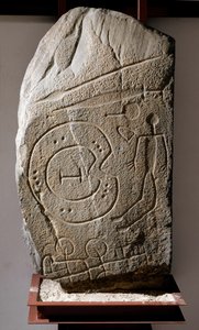 Iberická stéla válečníka Solana de Cabanas. 8.-6. století před naším letopočtem od Prehistoric Prehistoric