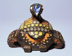 Box na holuby z dílen Talashkino, kolem roku 1908 (bronz a smalt) od Princess Maria Tenisheva