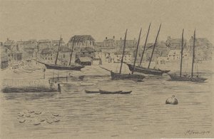 Rybářská vesnice St. Ives od Prosper Alphonse Isaac