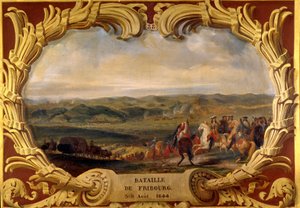Bitva u Fribourgu od 3. do 8. září 1644 Vítězství Grand Conde (Ludvíka II., princ Bourbonský) (Bourbon-Conde) (1621-1686) a Henri de La Tour d