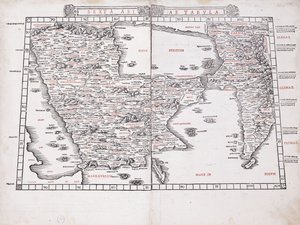 Šestá mapa Asie od Ptolemy