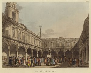 Královská burza od Pugin and Rowlandson