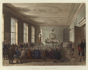 Zemědělská společnost od Pugin and Rowlandson