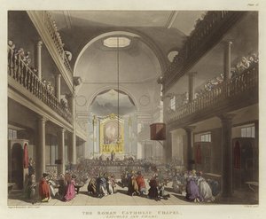 Římskokatolická kaple od Pugin and Rowlandson