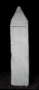 Votivní stéla s kaduceem z Kartága, 3.-2. století př. n. l. (vápenec) od Punic Punic