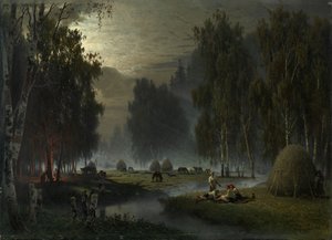 Senoši. Večerní odpočinek od Pyotr Alexandrovich Sukhodolsky