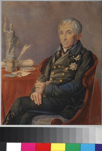 Portrét Alexey Nikolaevich Olenin (1763-1843) par Olenin, Pyotr Alekseevich (1828-1855) od Pyotr Alexeevich Olenin
