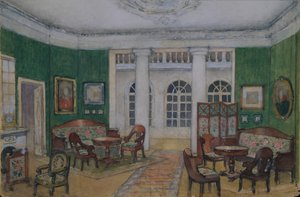 Scénografie k opeře Evžen Oněgin P. Čajkovského, 20. století od Pyotr Borisovich Lambin