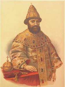 Portrét ruského cara Michaila I. Fjodoroviče 1596-1645, 60. léta 19. století