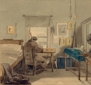 V práci. V domě Pavla Nashchokina, 1824