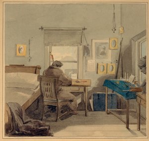 V práci. V domě Pavla Nashchokina, 1824
